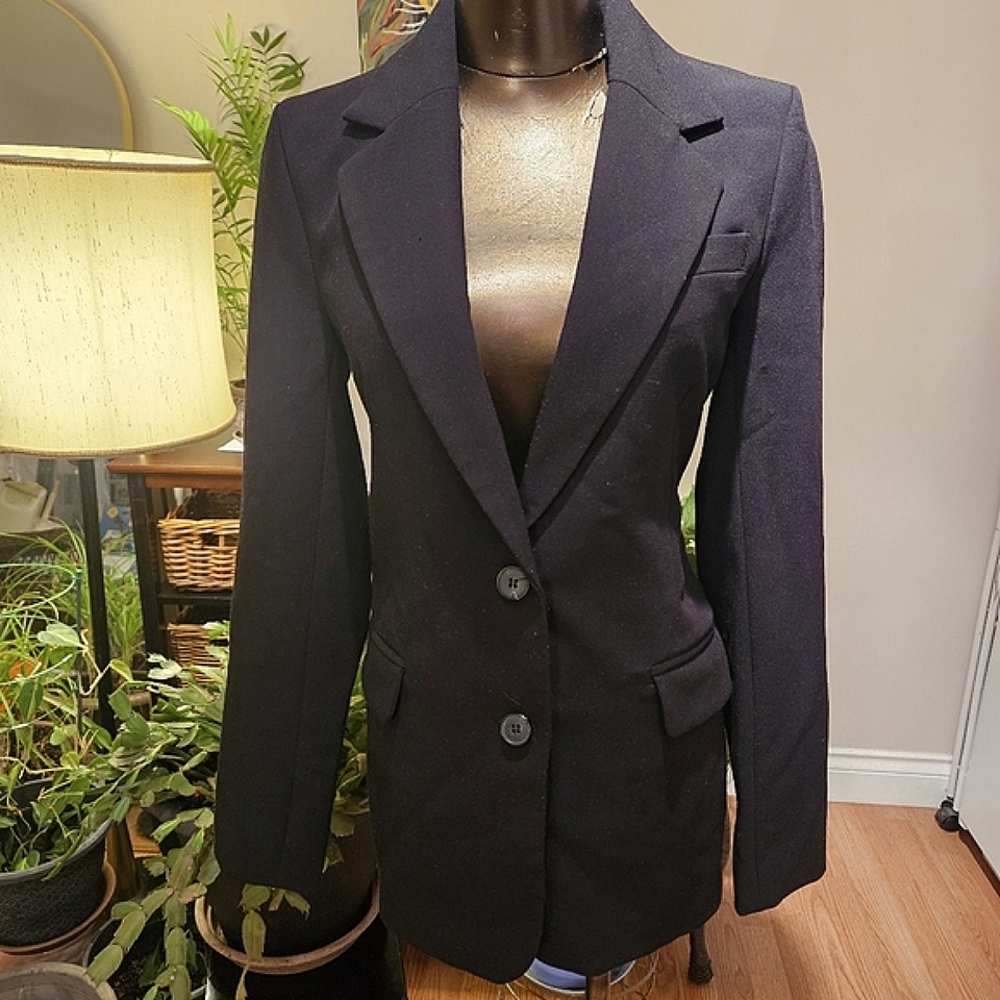 Black one breasted blazer